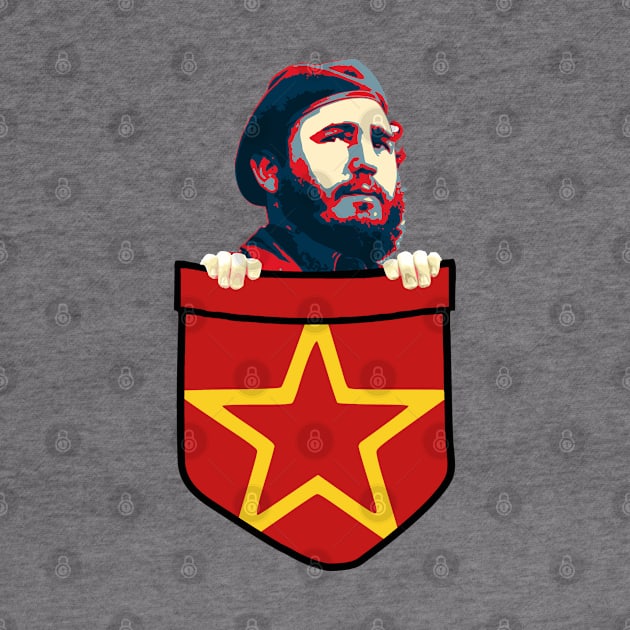 Fidel Castro Socialism Chest Pocket by Nerd_art